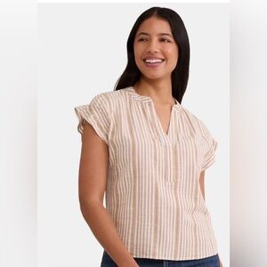 TIME AND TRU 🛍️ women’s ruffle collar tank